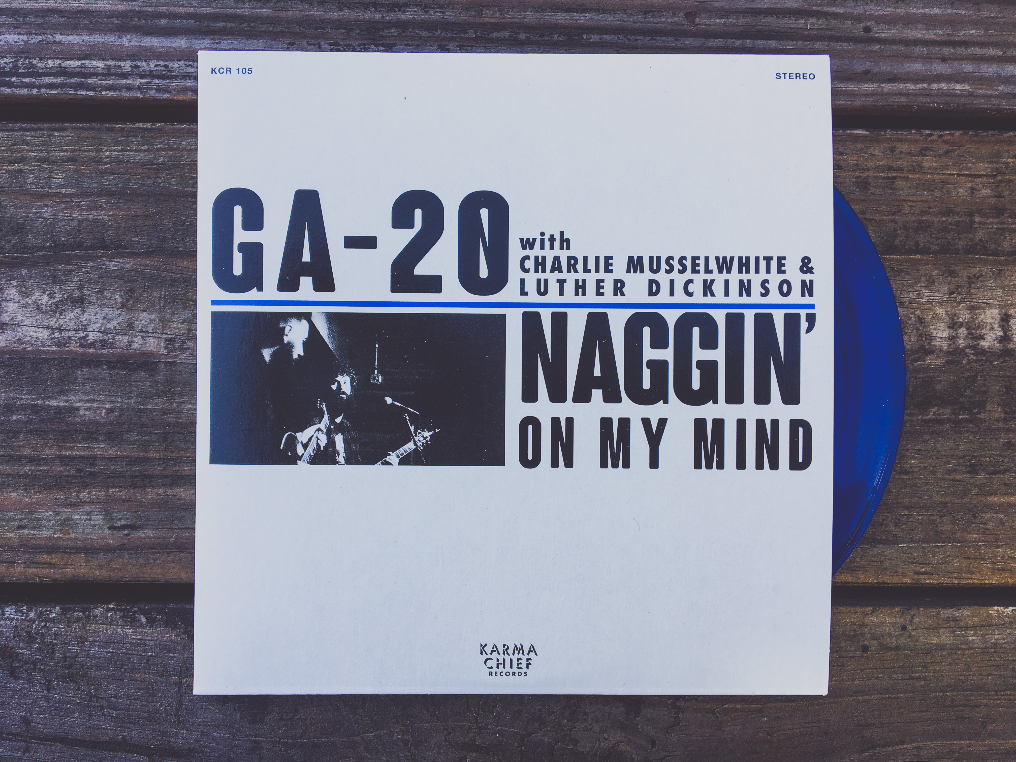 GA-20 Naggin On My Mind vinylsingel blå 7-tommer blues