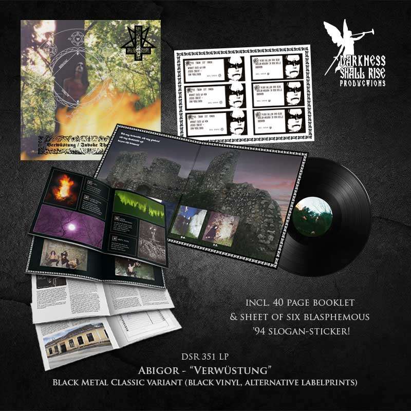 Abigor Verwüstung Invoke The Dark Age LP vinyl gatefold