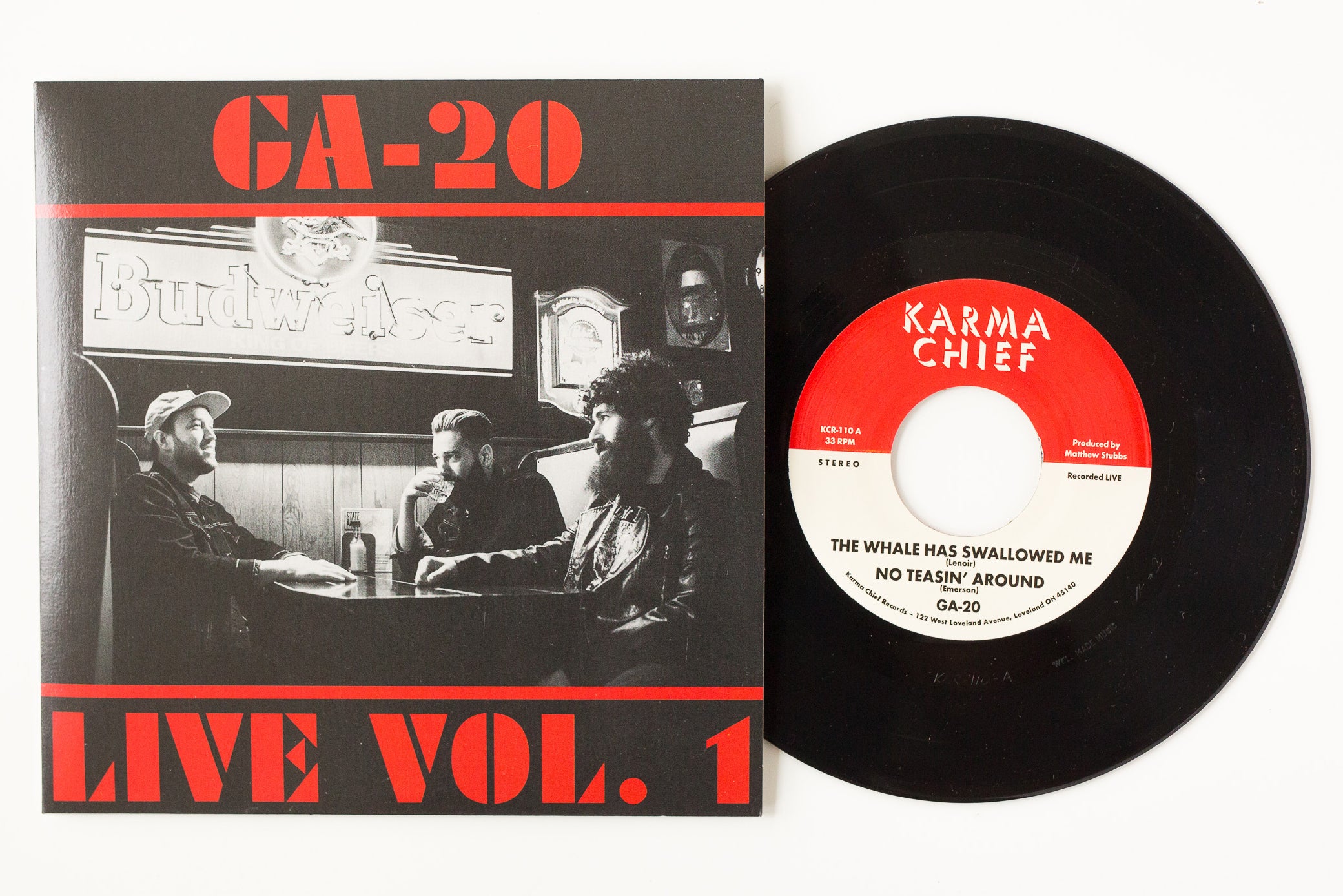 GA-20 Live Vol. 1 vinyl 7" grønn blues