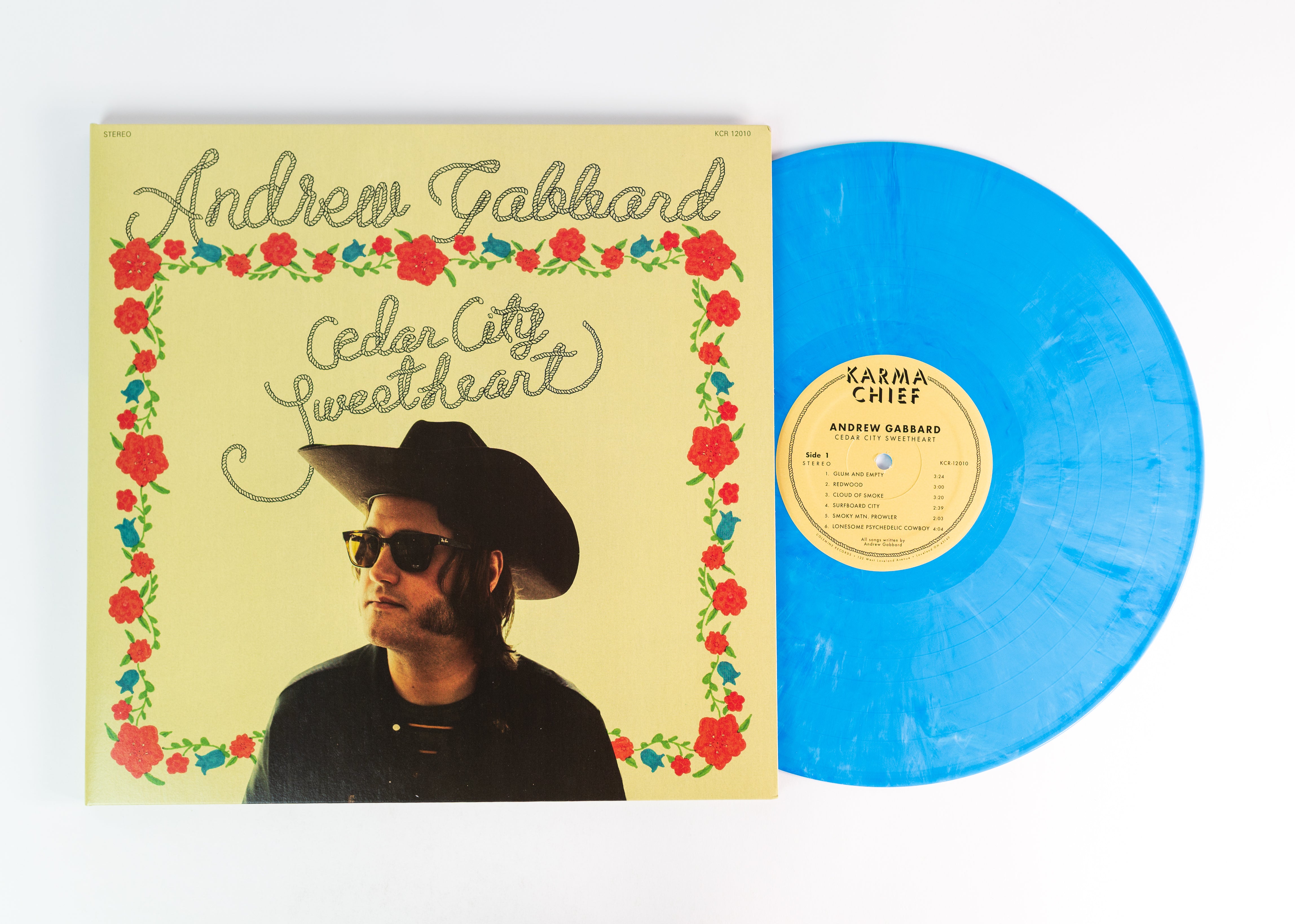 Andrew Gabbard Cedar City Sweetheart vinyl LP cyanblå