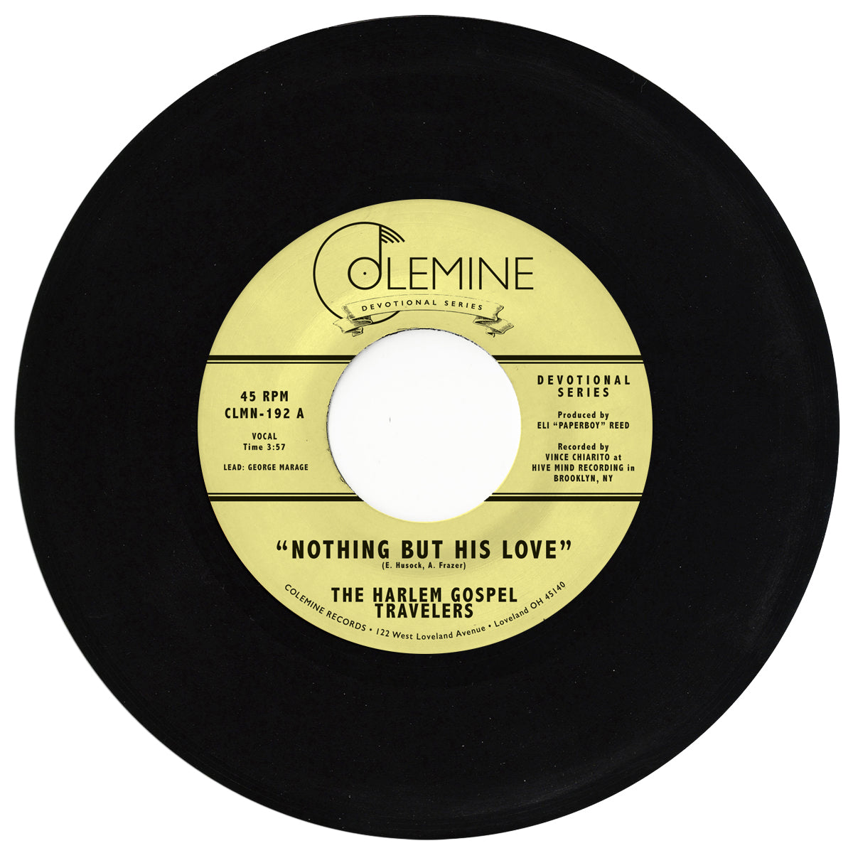 Harlem Gospel Travelers Nothing But His Love 7" clear soul