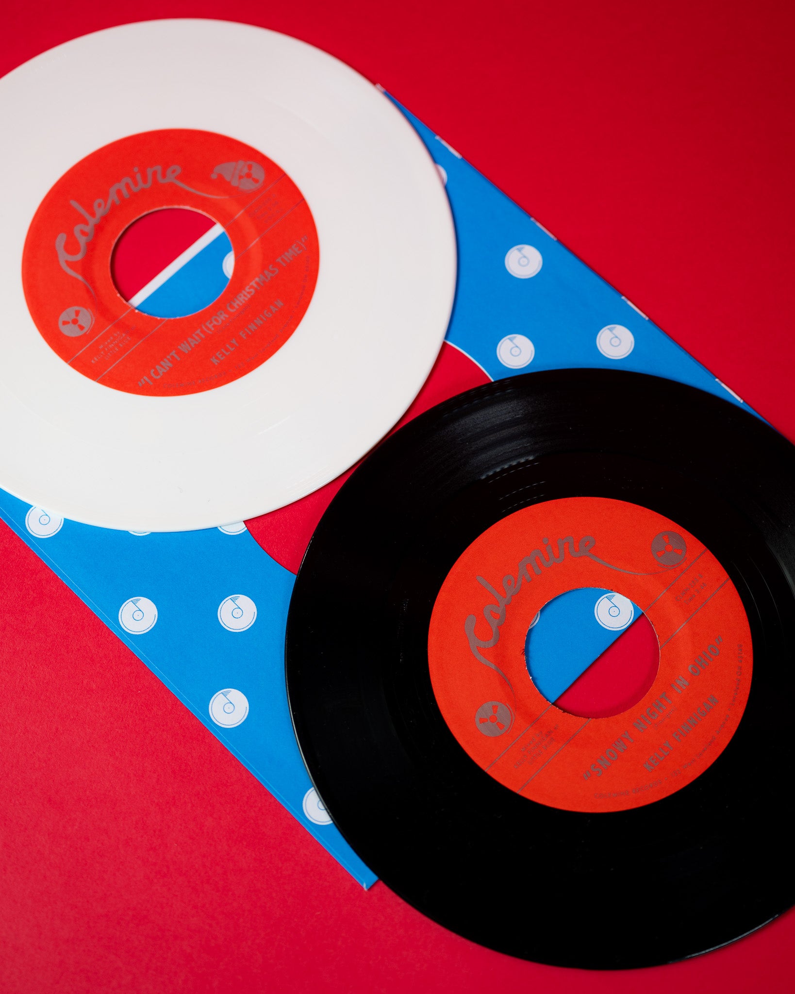 Kelly Finnigan I Can't Wait / Snowy Night In Ohio vinylsingel hvit snow soul