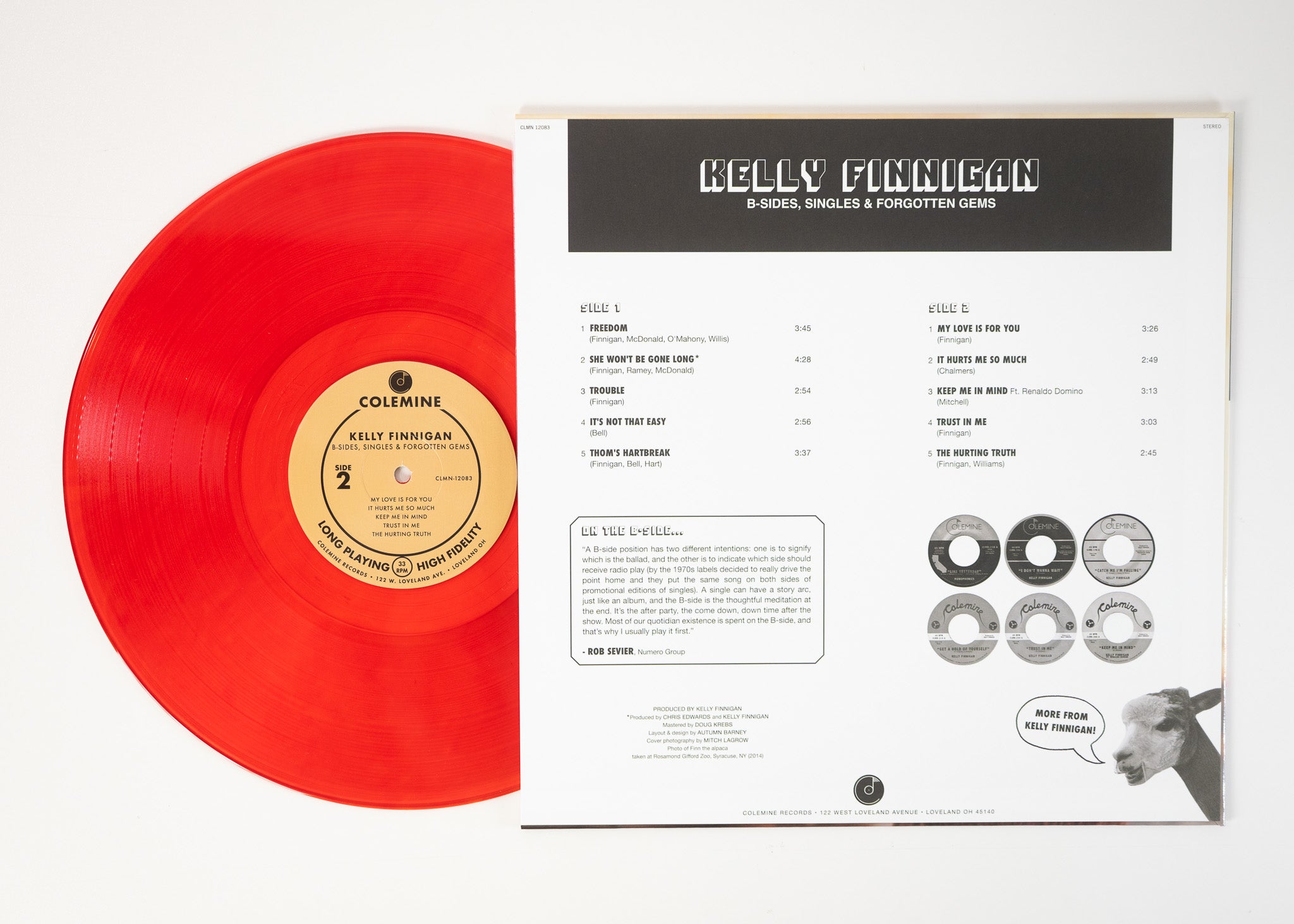 Kelly Finnigan B-Sides Singles LP vinyl svart vinyl soul