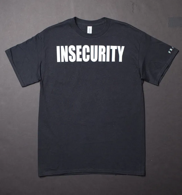 Frayle Insecurity t-skjorte svart ermetrykk