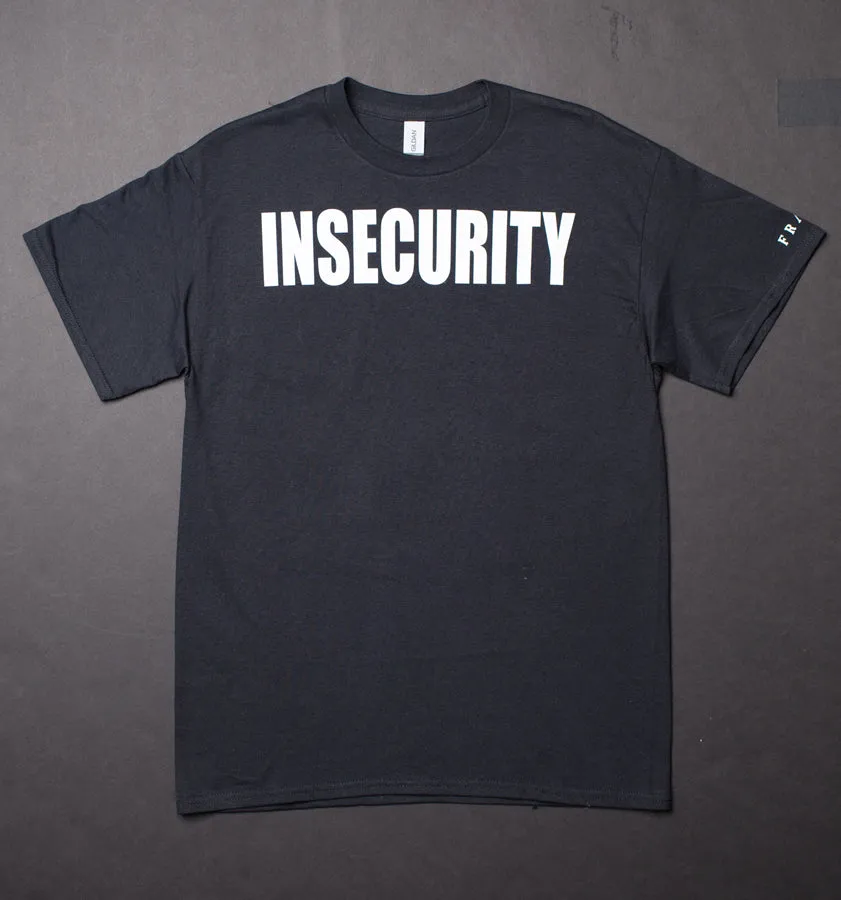 Frayle Insecurity t-skjorte svart ermetrykk