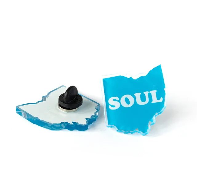 Ohio Soul pin metall 1 tomme
