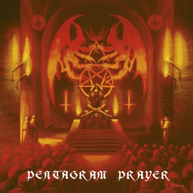 Bewitched Pentagram Prayer LP galaxy vinyl