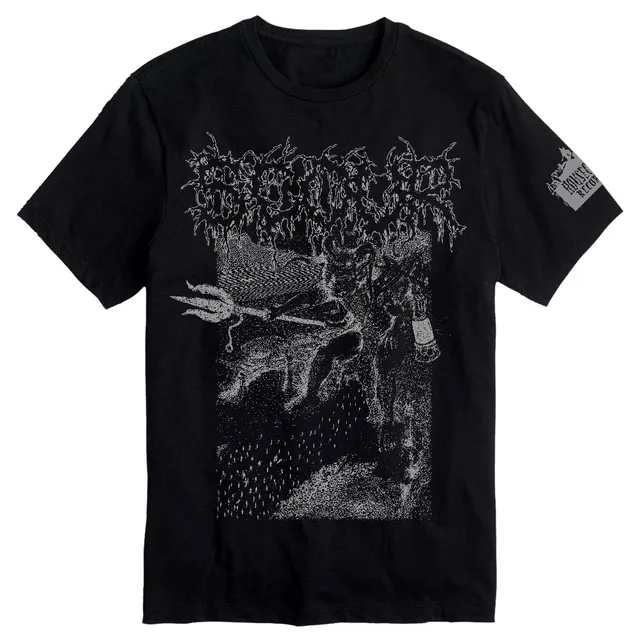 Scour Devil with Pitchfork t-skjorte Live from the Lair svart