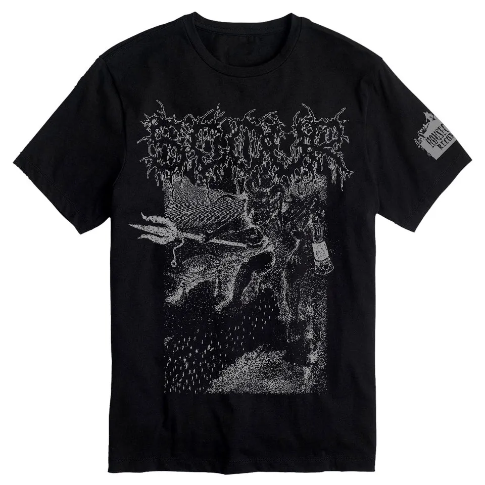 Scour Devil with Pitchfork t-skjorte Live from the Lair svart