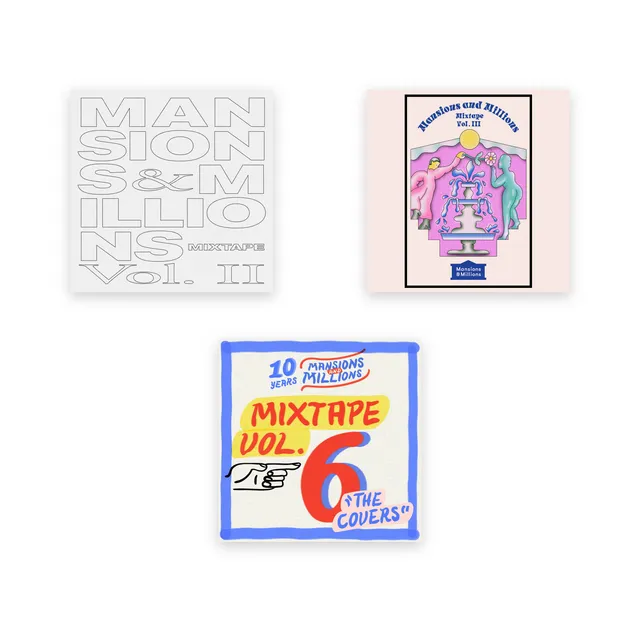 Mansions and Millions Mixtape Bundle Vol II III 6 kassett 3-pakning