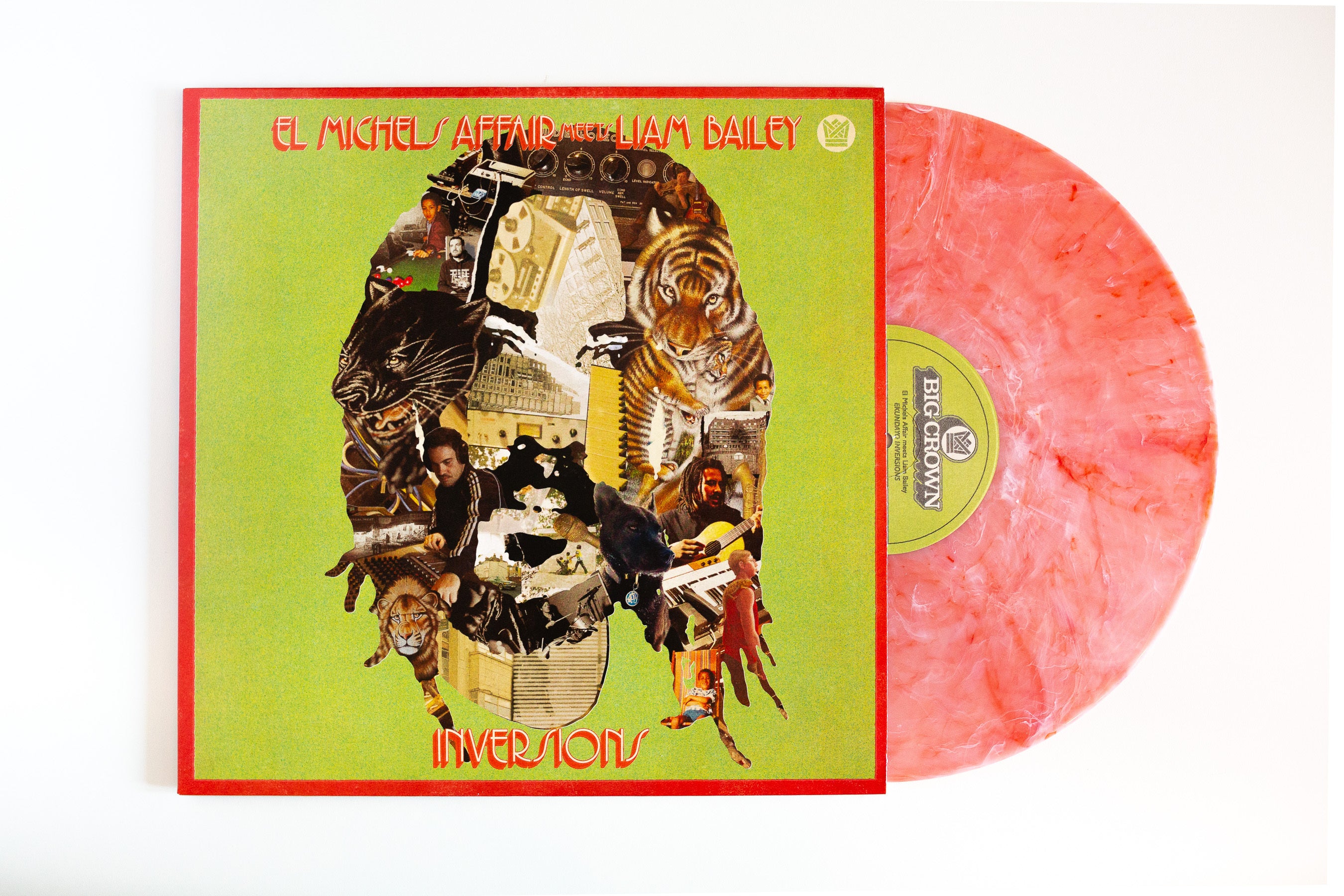 Big Crown El Michels Ekundayo Inversions vinylplate clear red LP