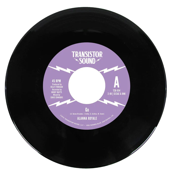 Alanna Royale Go / I Know 7-tommer vinyl sort