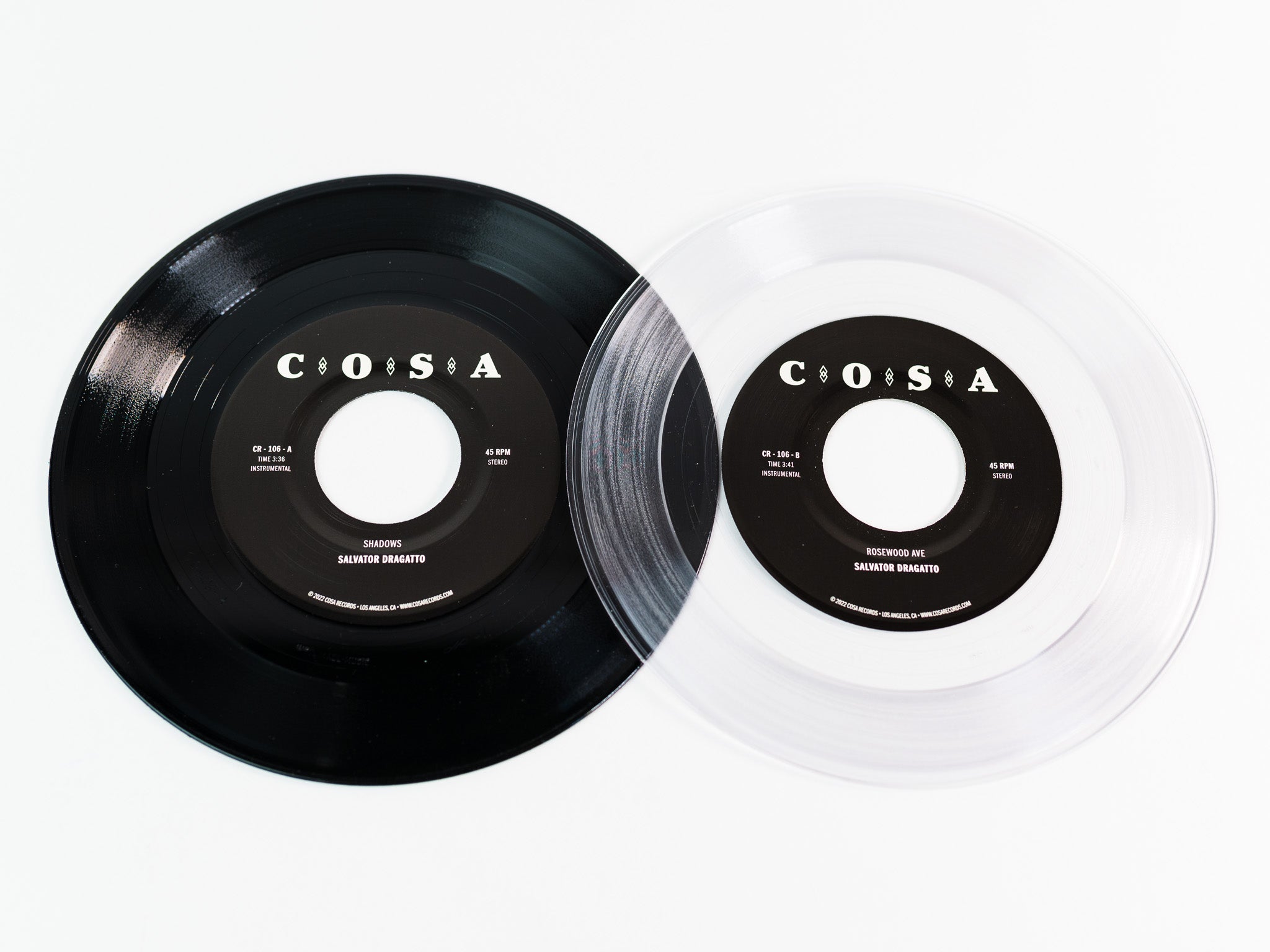 Colemine Salvator Dragatto Shadows vinylsingel klar vinyl
