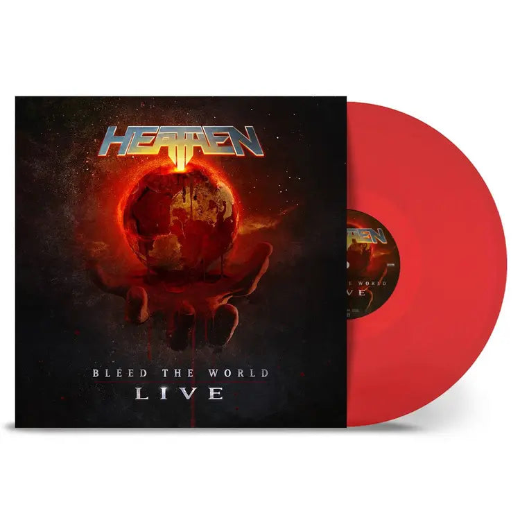 Heathen Bleed The World Live LP rød thrash