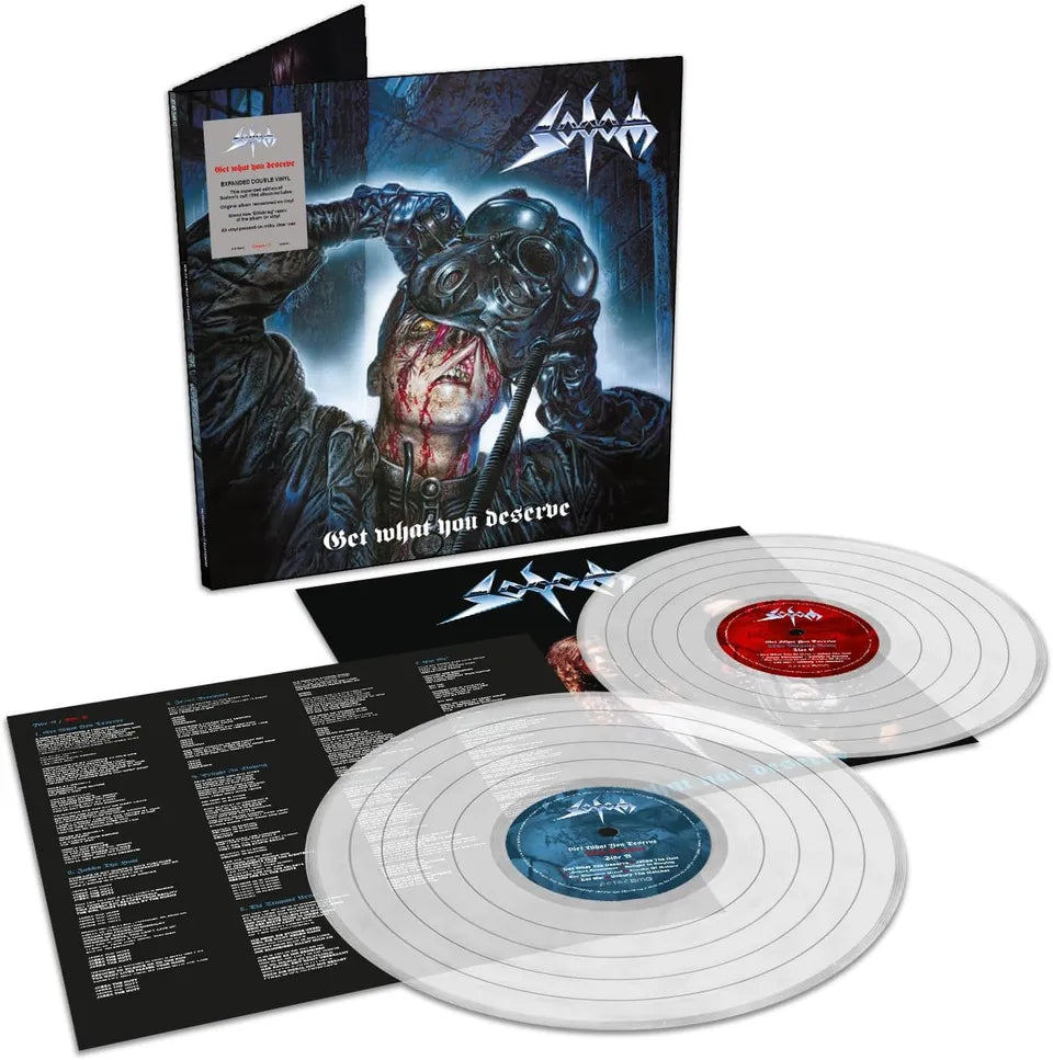 Sodom Get What You Deserve 2LP vinyl hvit klar