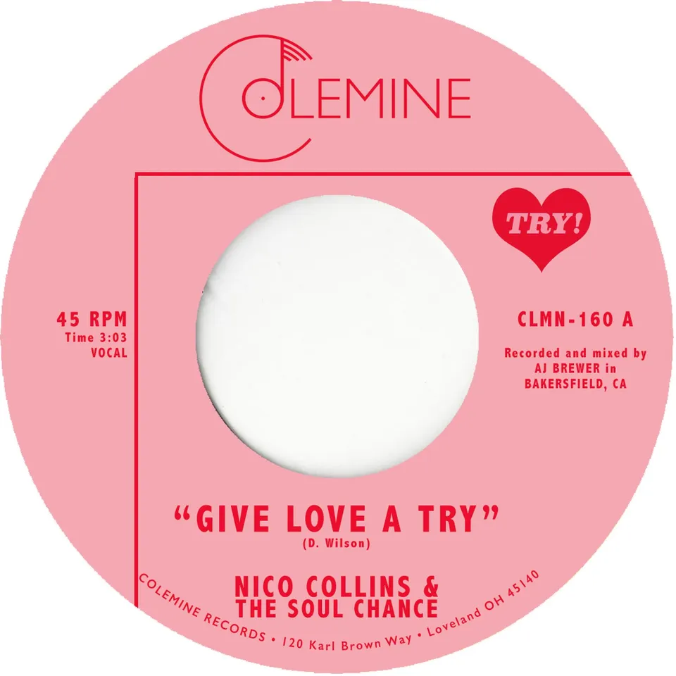 Nico Collins Give Love A Try vinylsingel rød reggae