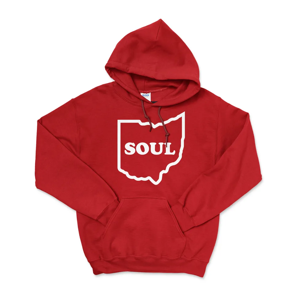 Colemine Ohio Soul hettegenser rød Large bomull