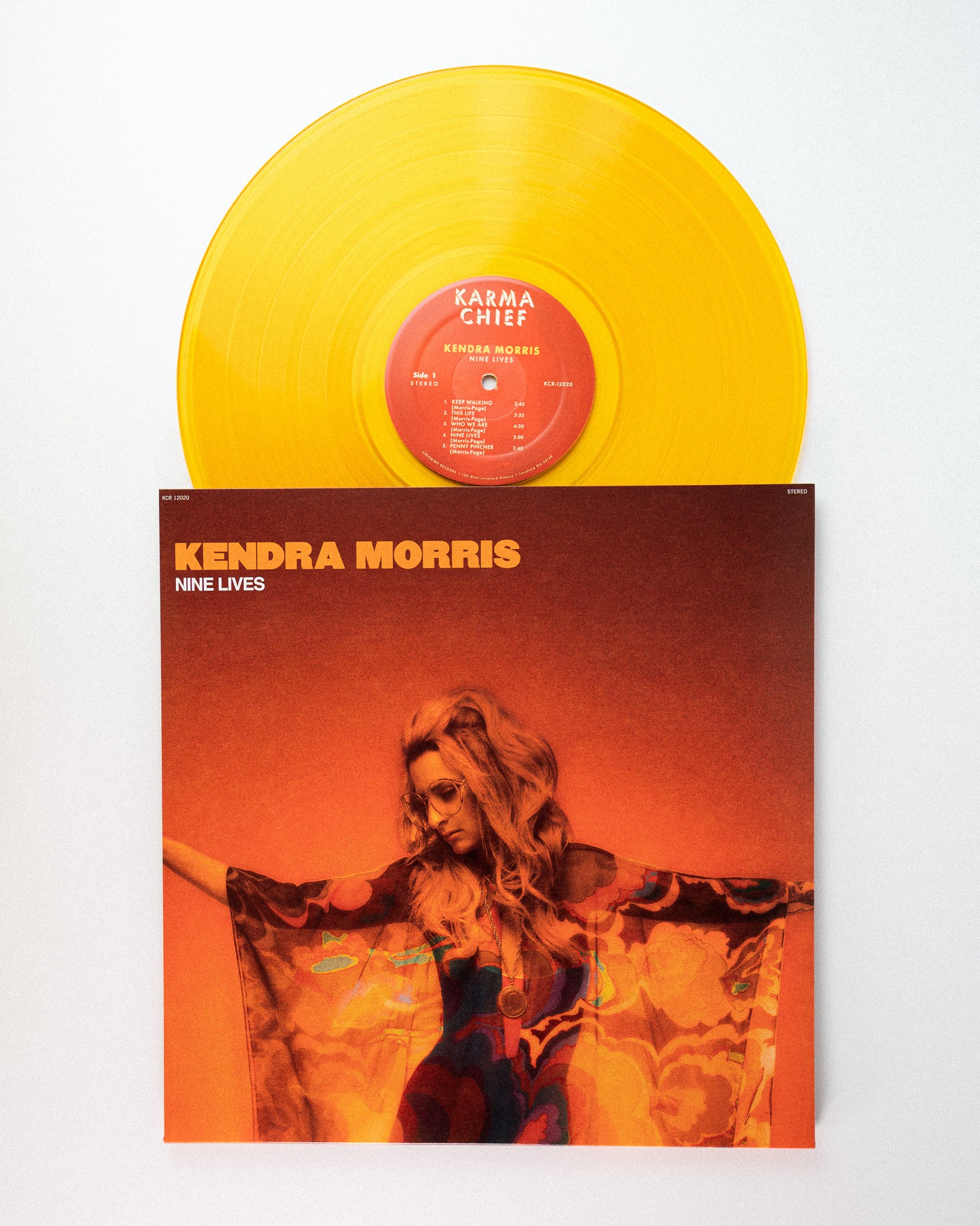 Kendra Morris Nine Lives LP translucent orange vinyl soul