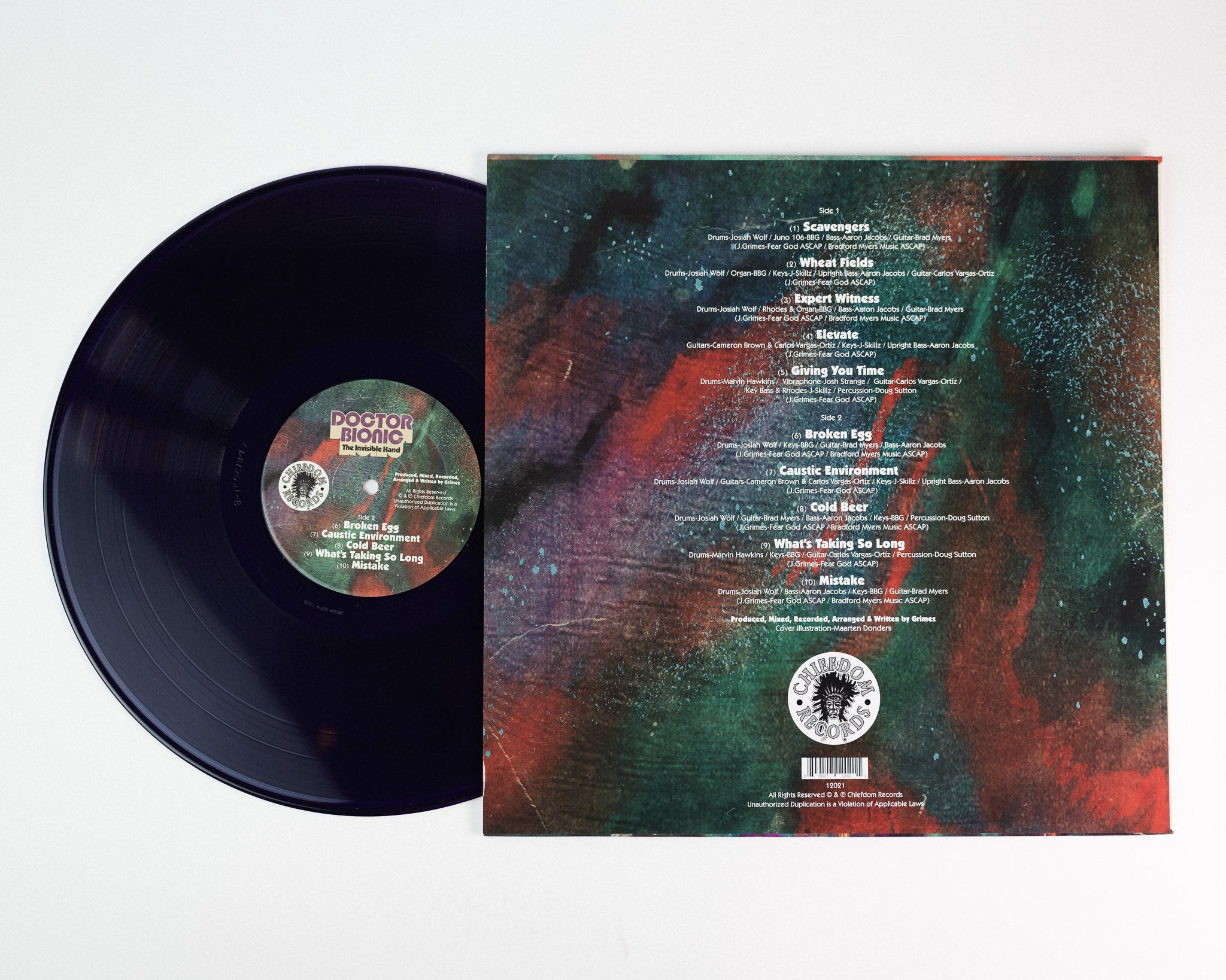 Doctor Bionic The Invisible Hand vinyl LP svart soul-jazz