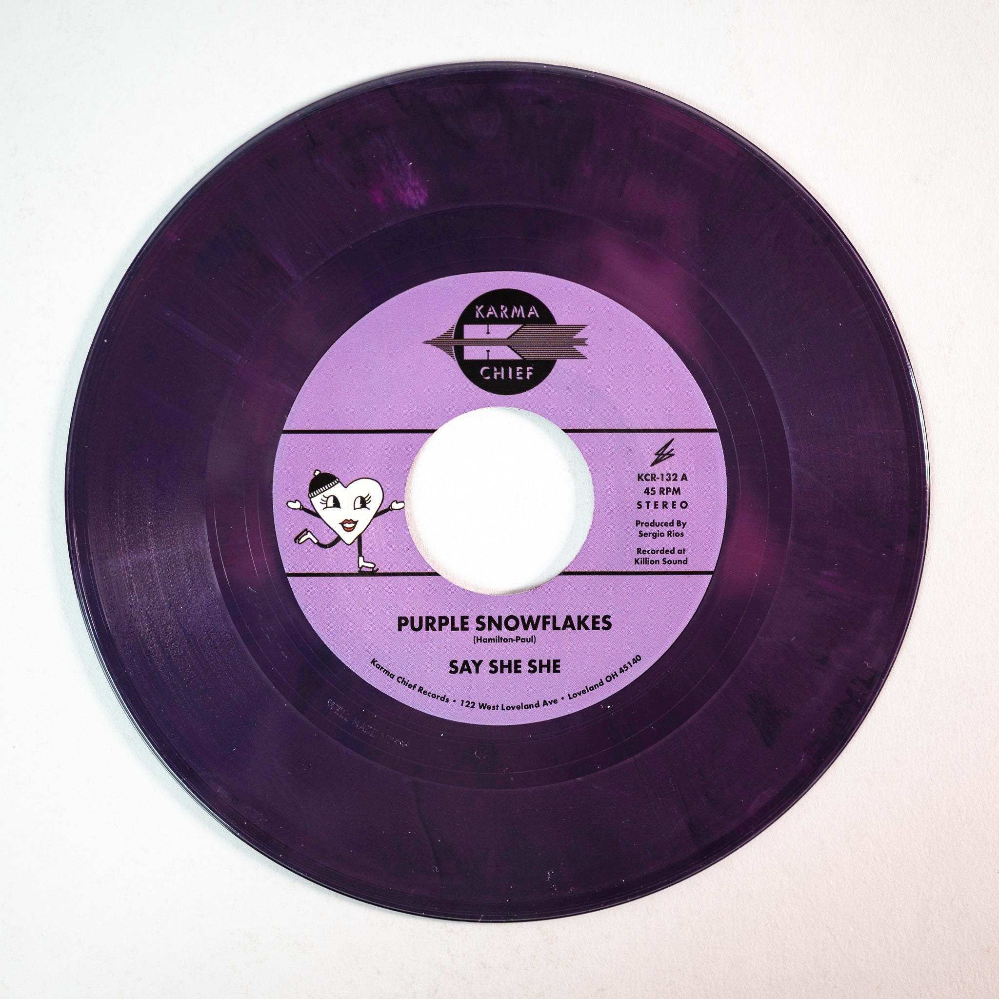 Say She She Purple Snowflakes This Wintertime singel lilla 45