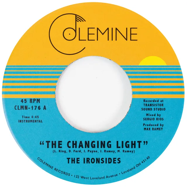 Colemine The Ironsides Changing Light 7" vinyl blå