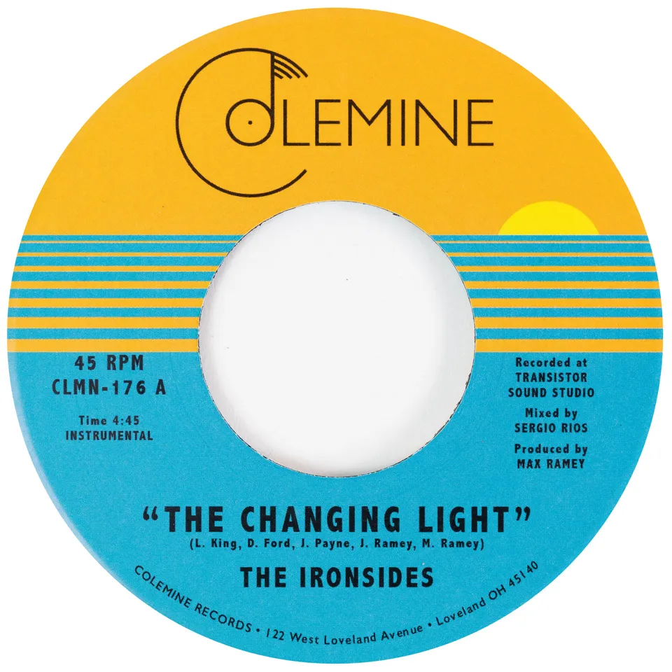 Colemine The Ironsides Changing Light 7" vinyl blå