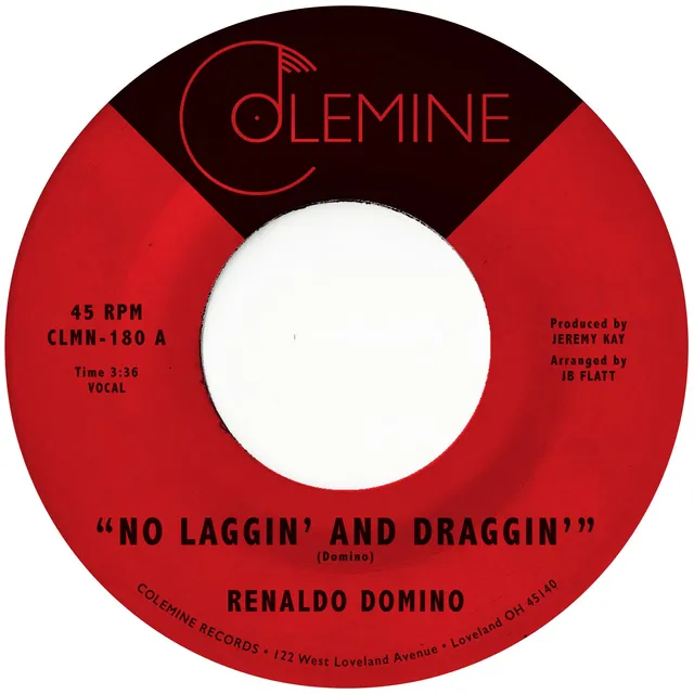 Renaldo Domino No Laggin & Draggin vinylsingel 7" gullvinyl soul