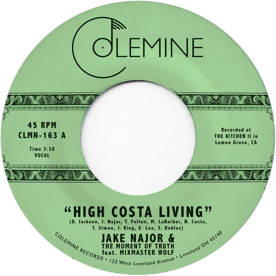 Colemine Jake Najor High Costa Living vinylsingel oransje funk