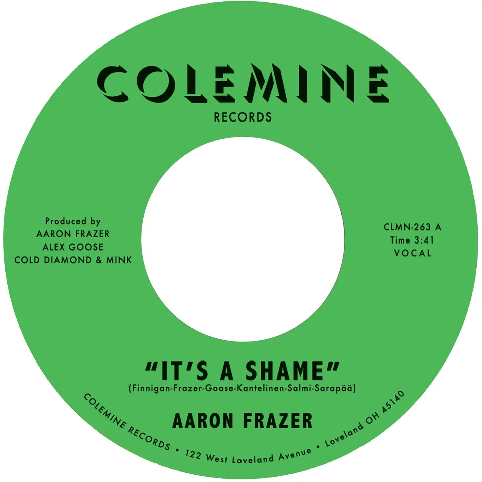 Colemine Aaron Frazer It's A Shame 7" grønn swirl