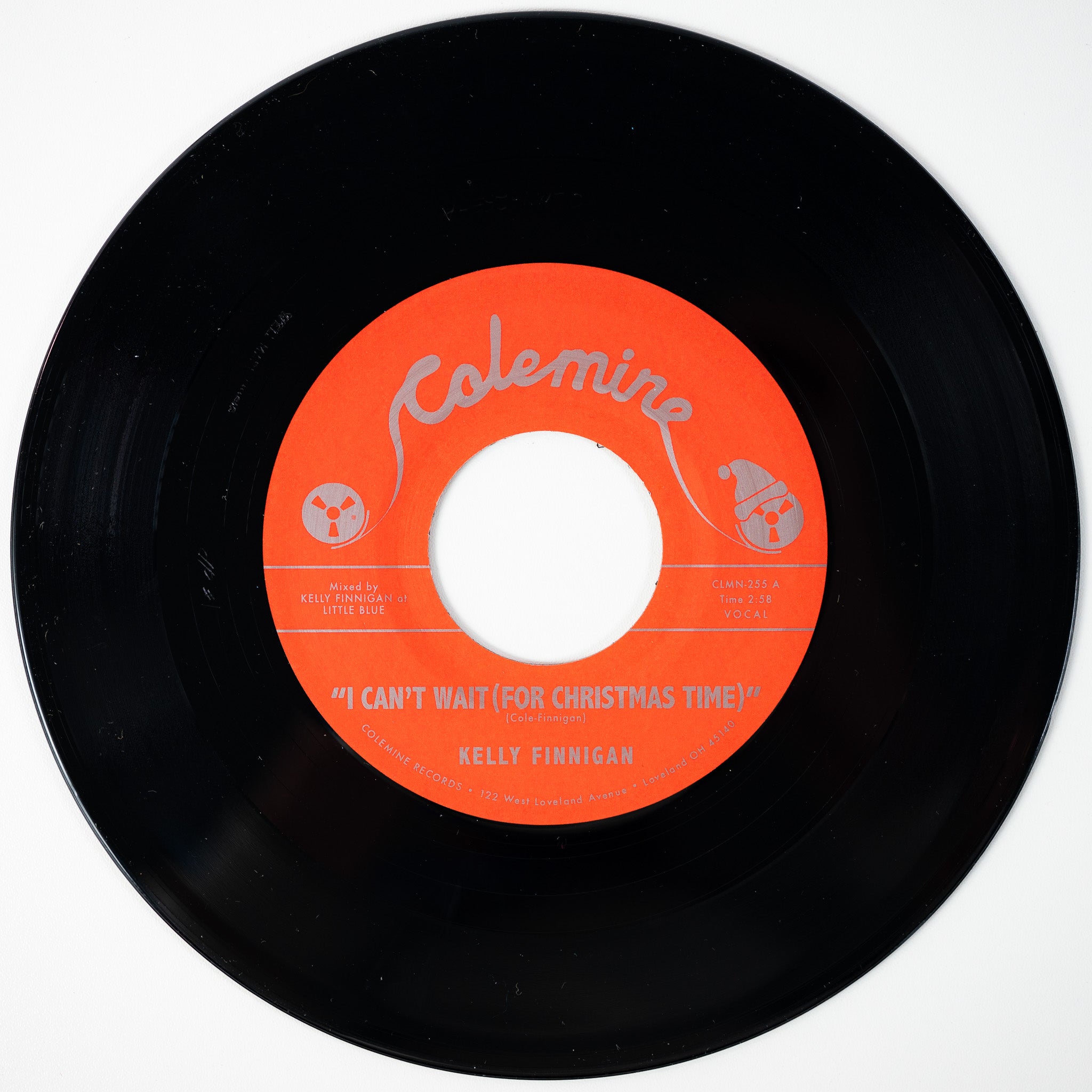 Kelly Finnigan I Can't Wait / Snowy Night In Ohio vinylsingel hvit snow soul