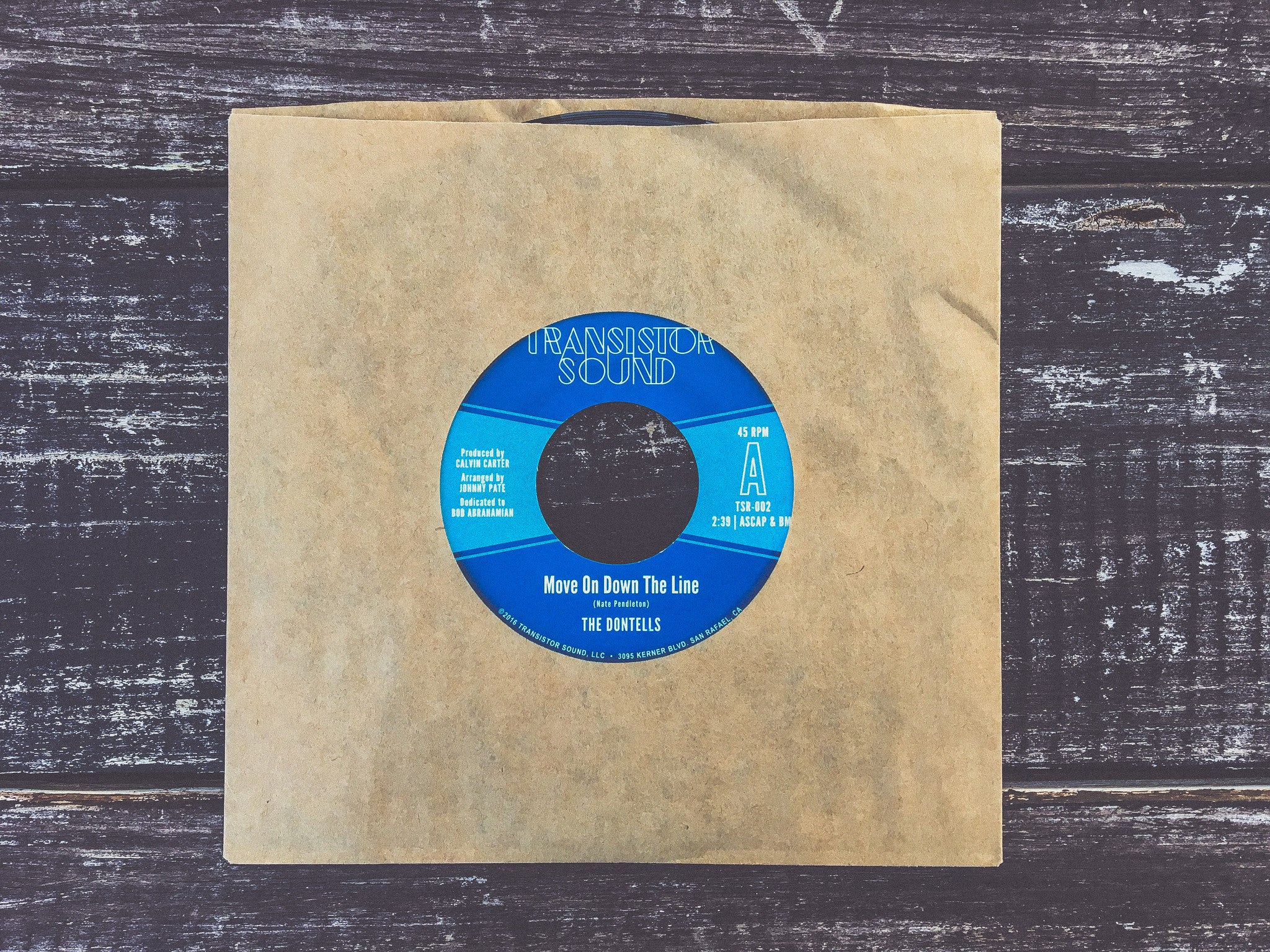 Transistor The Dontells Move On Down The Line 7-tommer soul