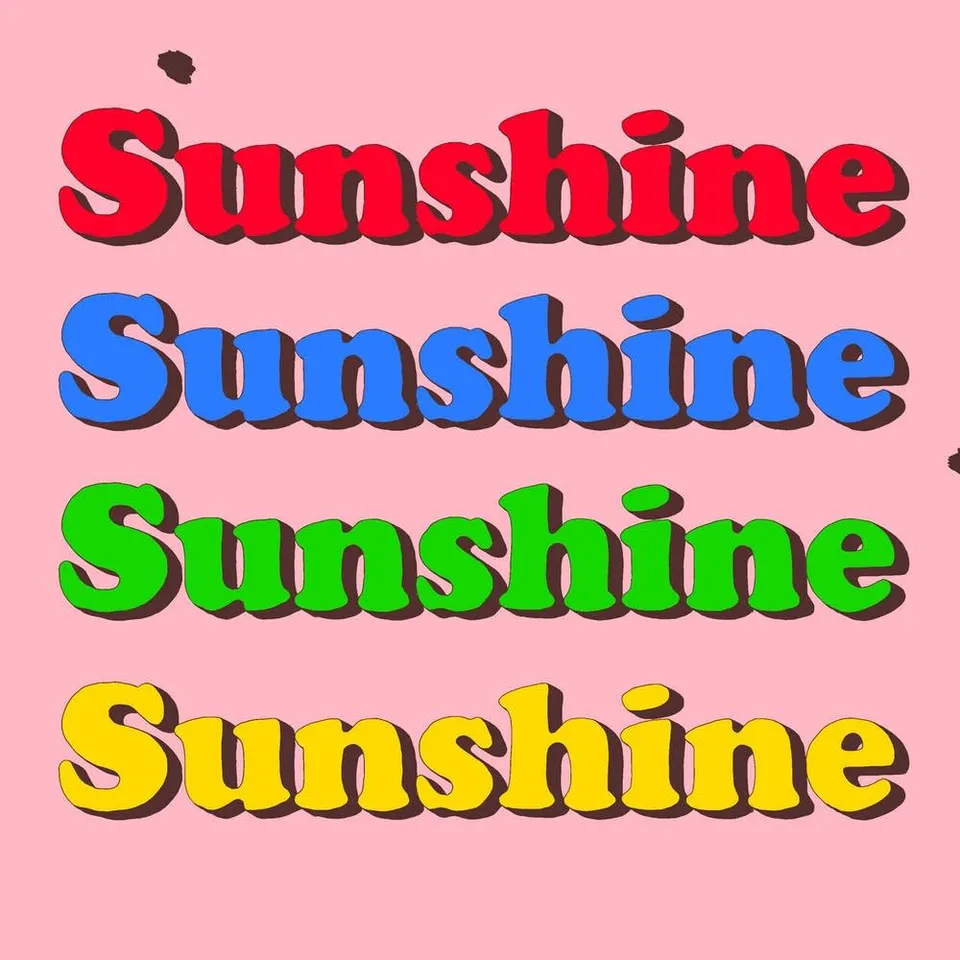 King Pari Sunshine 7-tommer rosa vinyl funk
