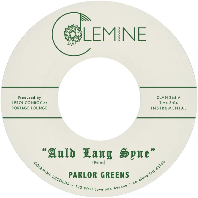 Colemine Parlor Greens Auld Lang Syne vinylsingel grønn jul