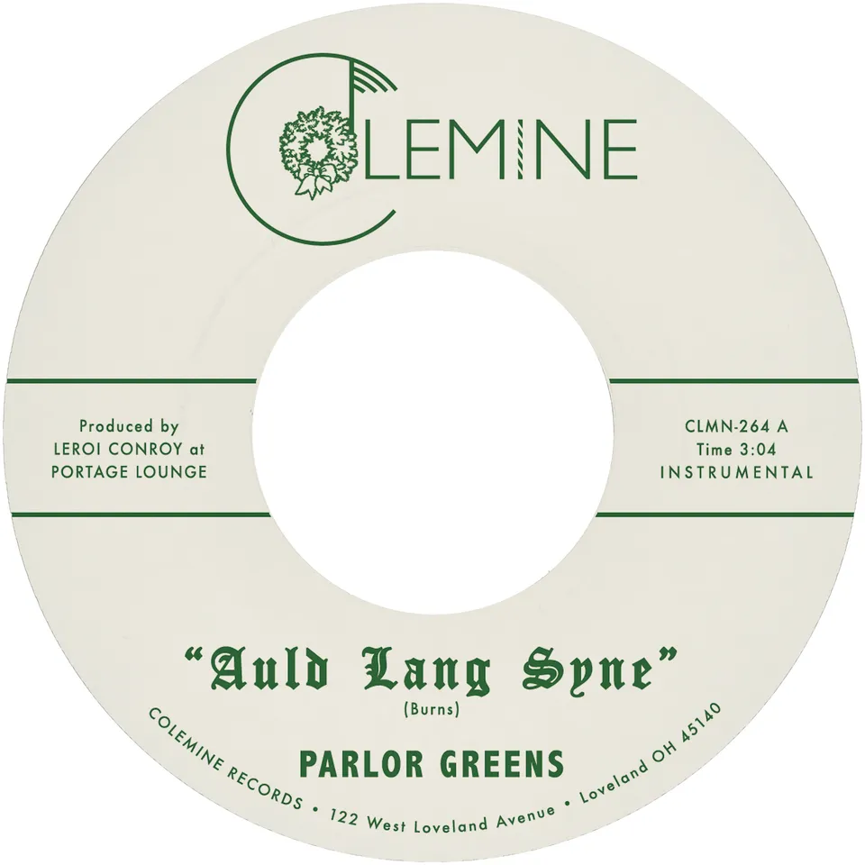 Colemine Parlor Greens Auld Lang Syne vinylsingel grønn jul