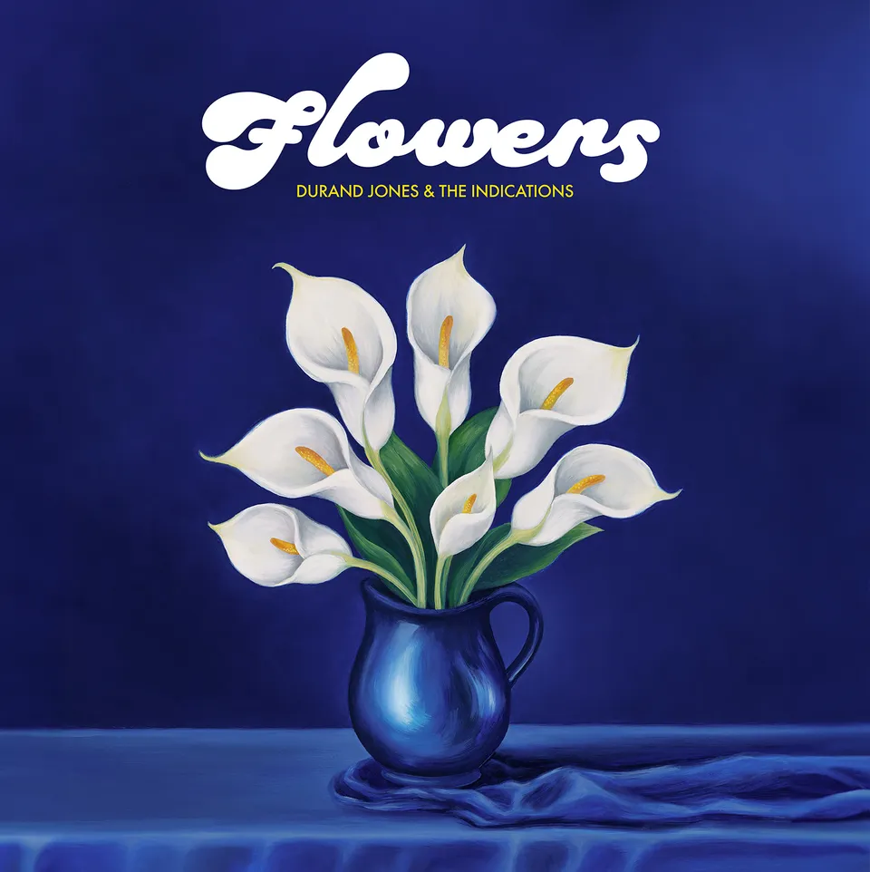 Durand Jones Flowers vinyl-LP blå iceberg soul