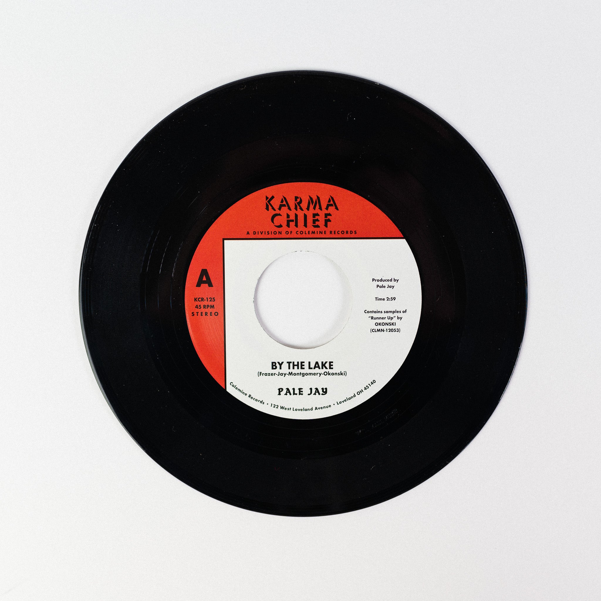 Pale Jay Okonski By The Lake 7" vinyl lake blue