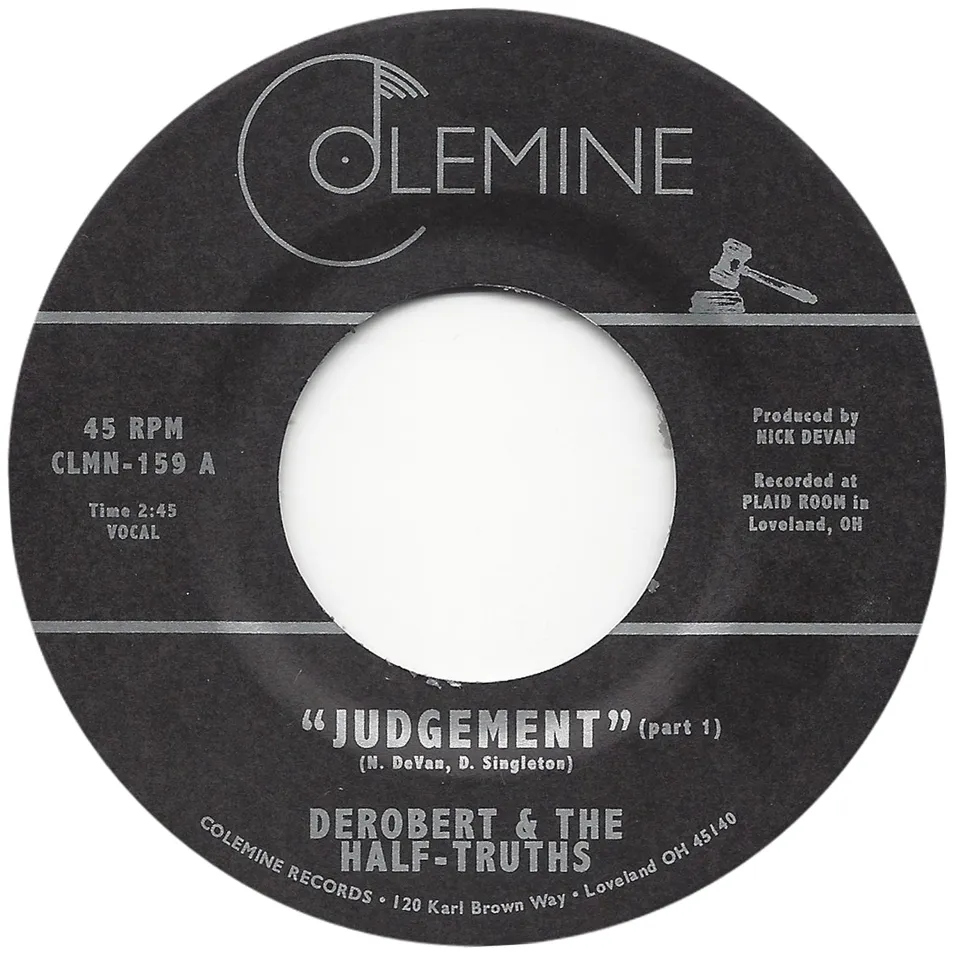 Colemine DeRobert Judgement 7" vinyl gul swirl