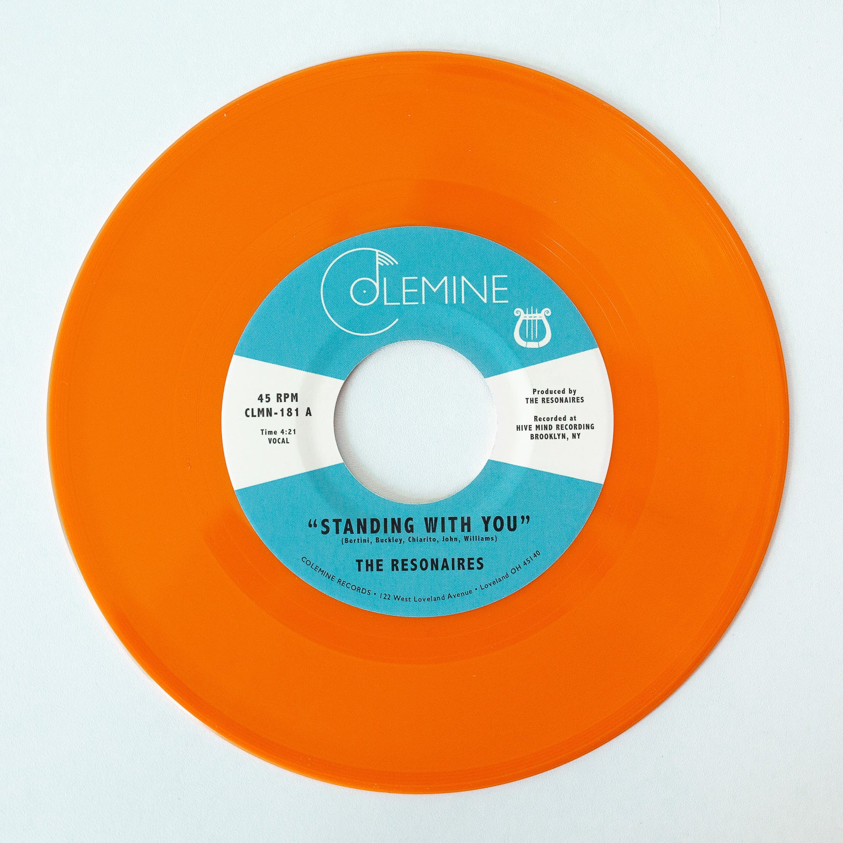 The Resonaires Standing With You 7" vinylsingel oransje vinyl
