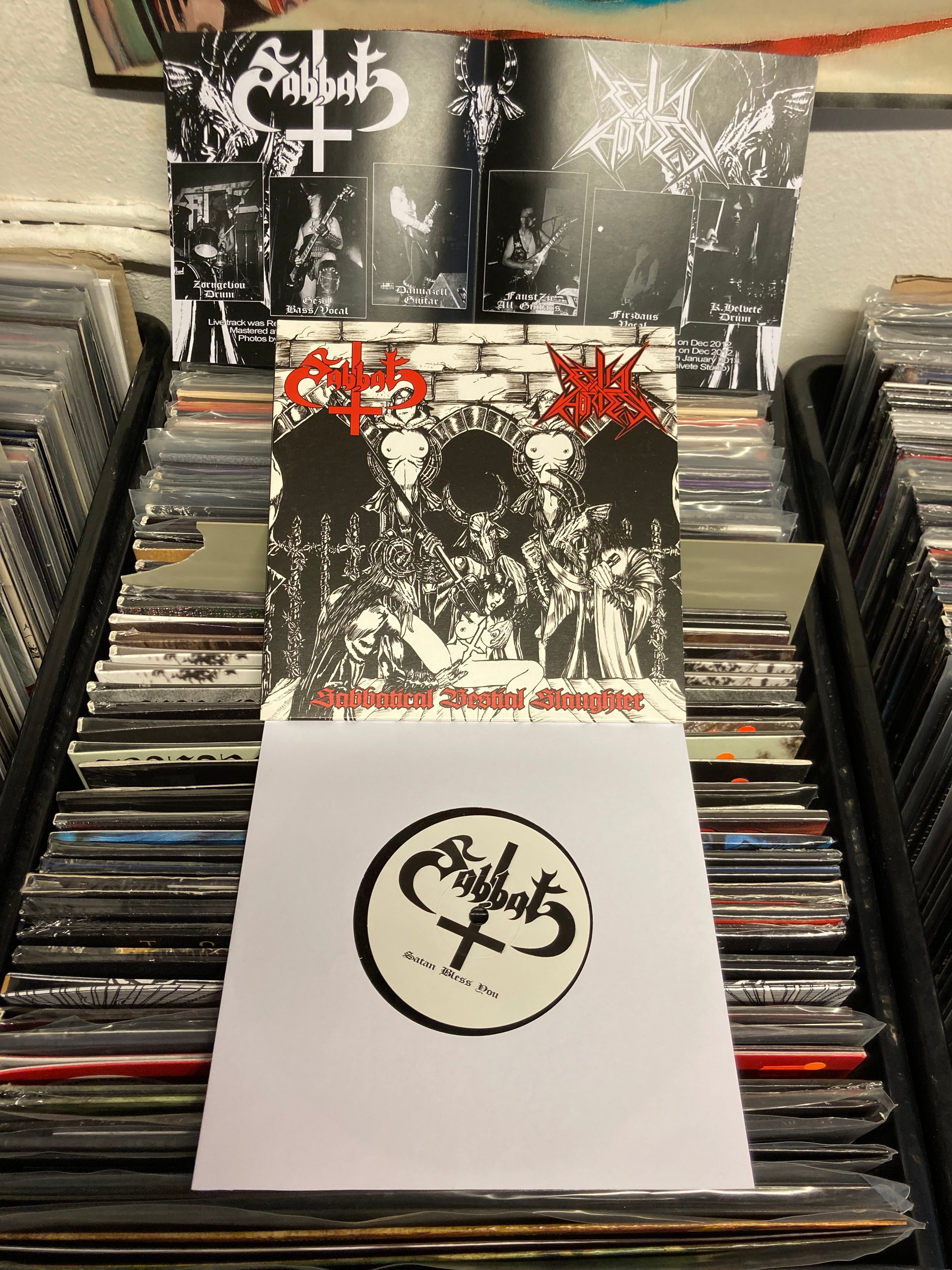 Sabbat Bestial Hordes Sabbatical Slaughter 7" svart