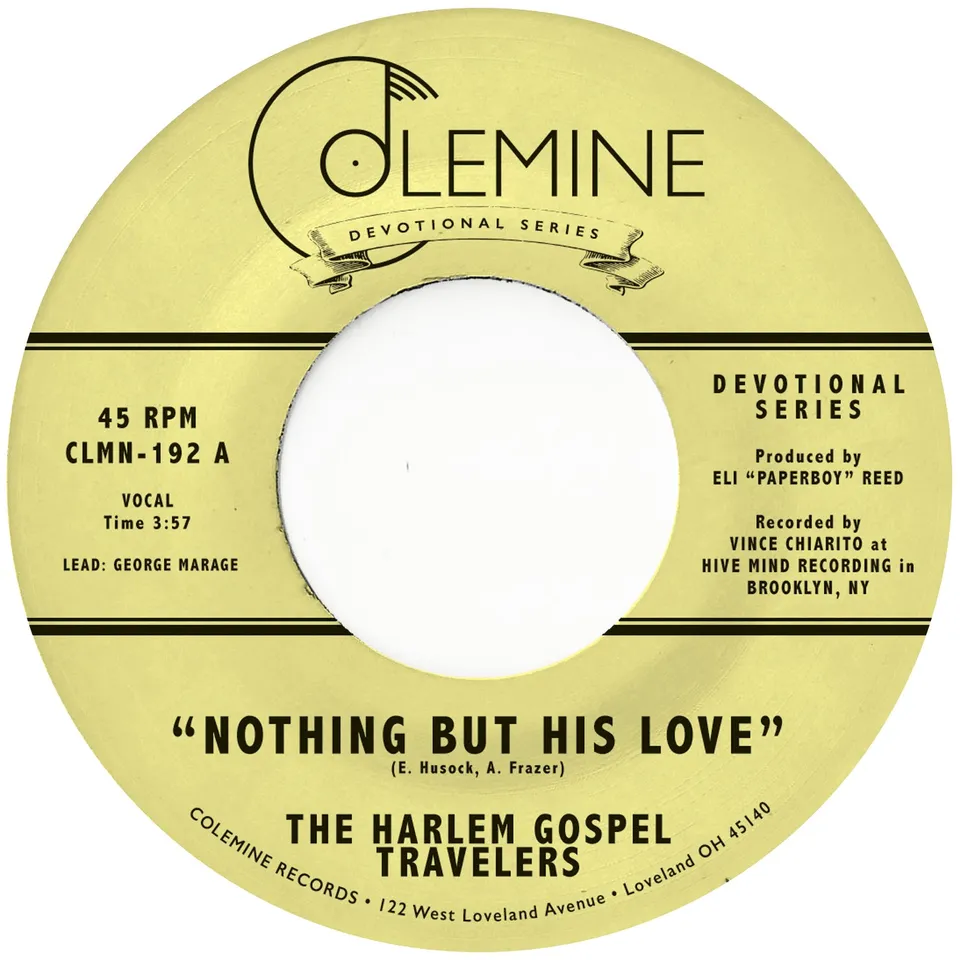 Harlem Gospel Travelers Nothing But His Love 7" clear soul