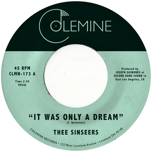 Colemine Thee Sinseers It Was Only A Dream vinylsingel gull