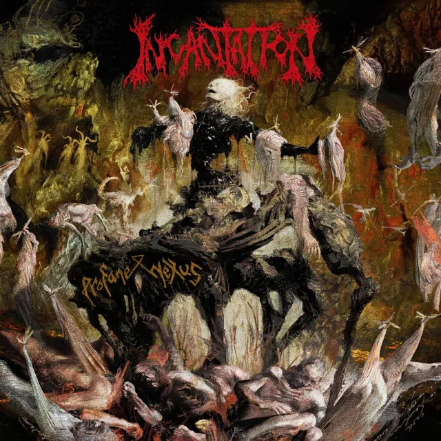 Incantation Profane Nexus LP splatter vinyl grønn