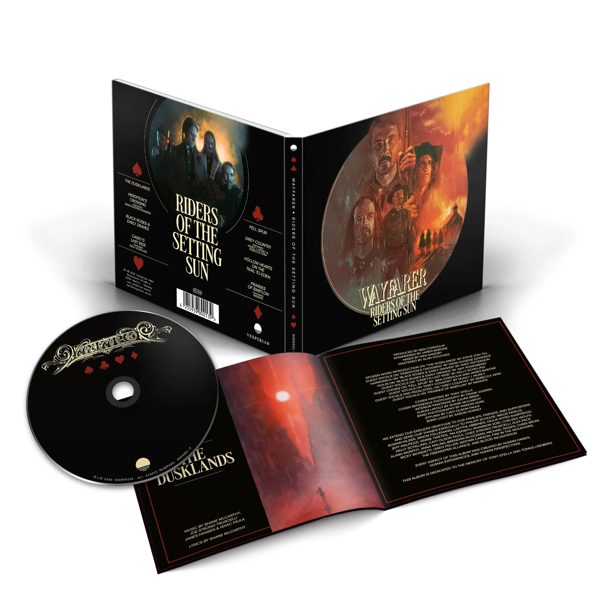Wayfarer Riders Of The Setting Sun CD forhåndssalg