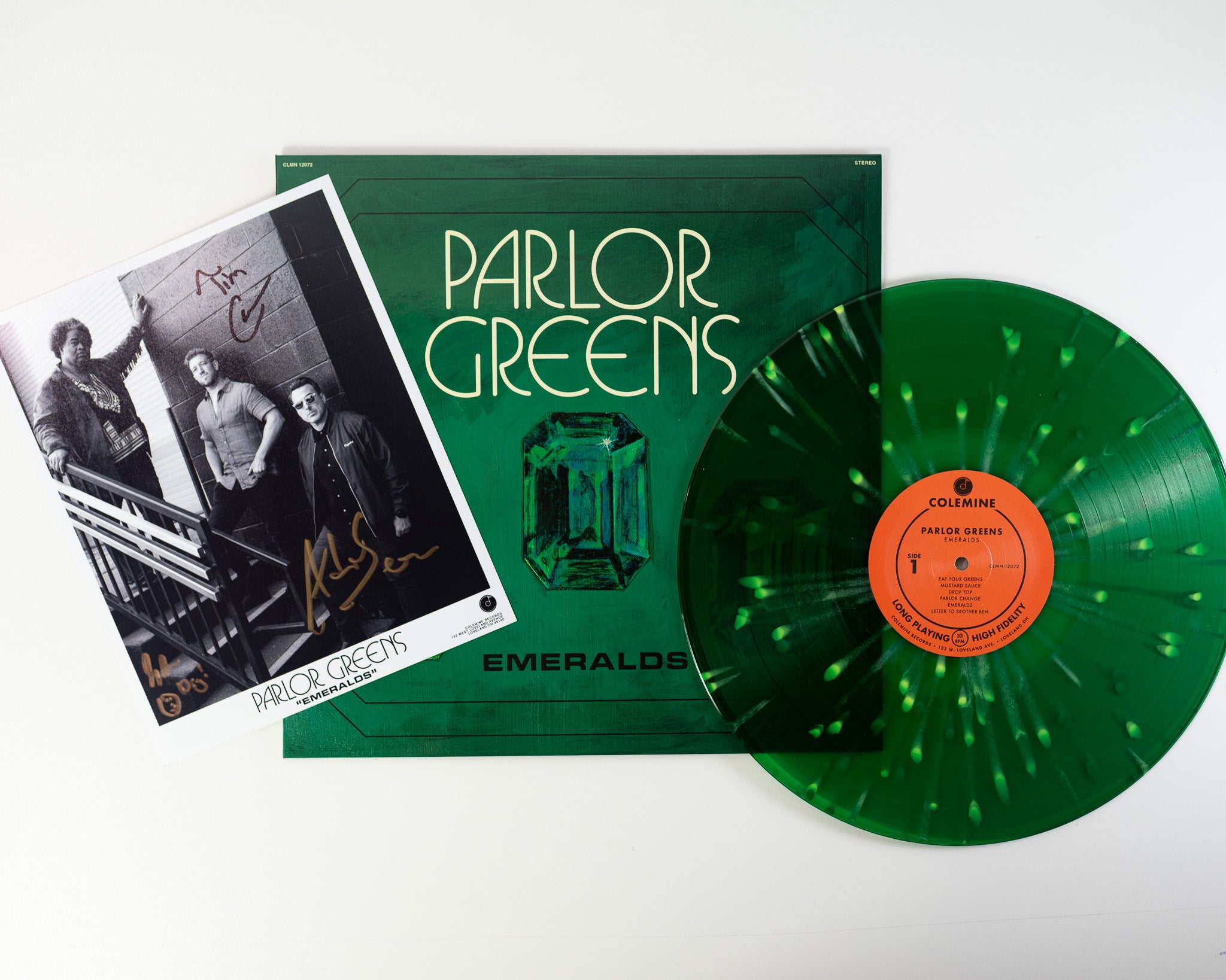 Parlor Greens Emeralds LP vinyl emerald splatter ltd 500