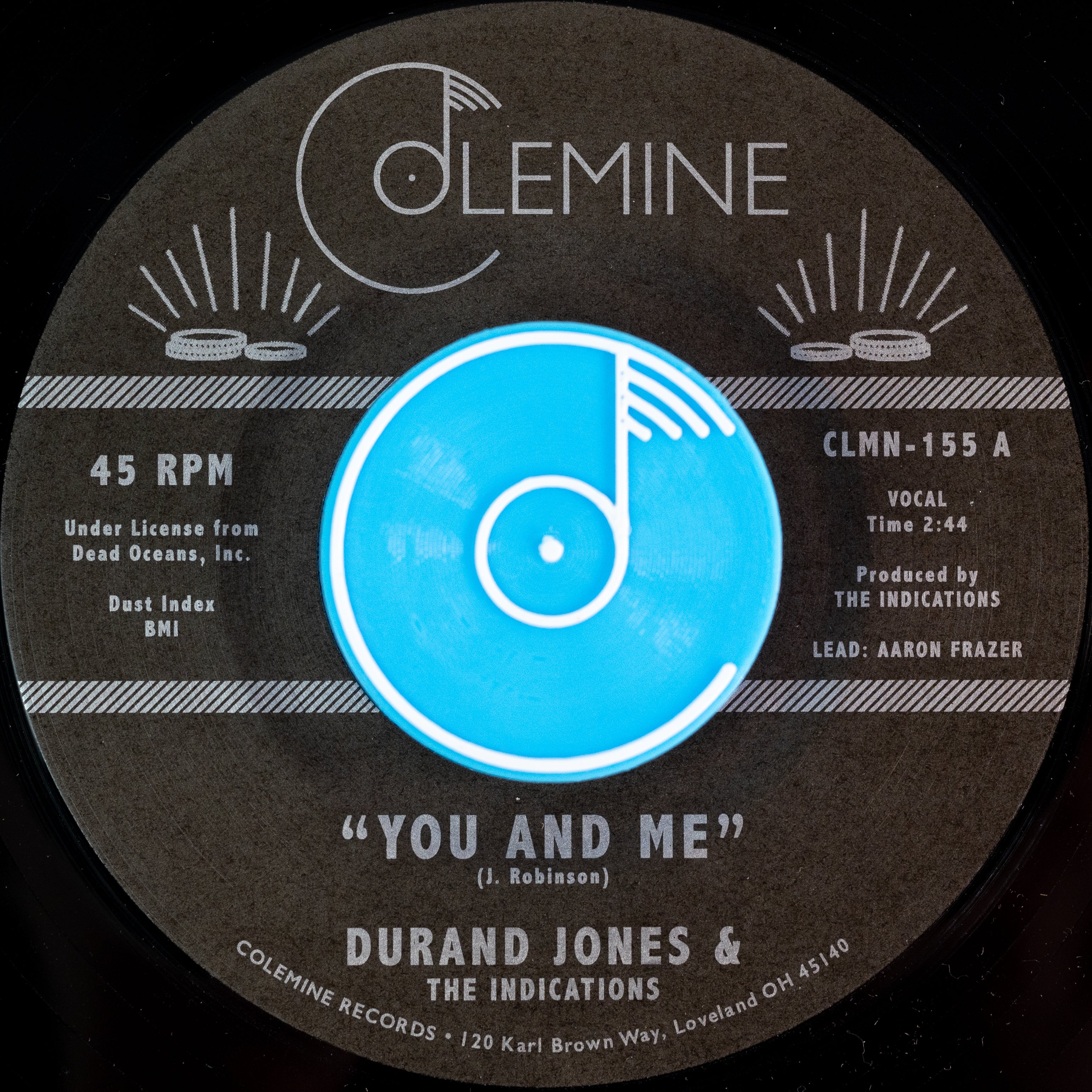 Durand Jones You And Me 7" vinyl svart