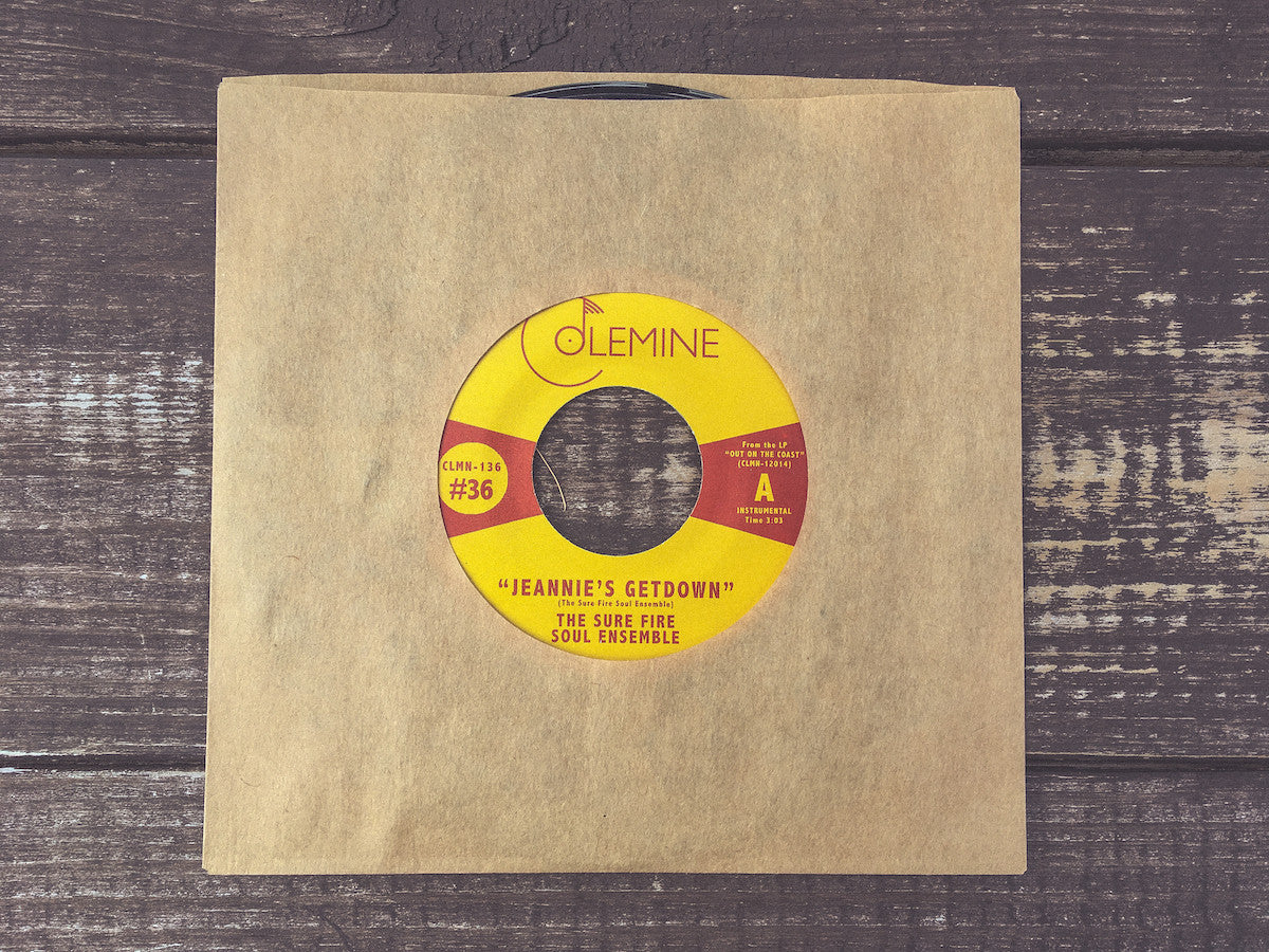 Colemine The Sure Fire Soul Ensemble Jeannie's Getdown vinylsingel svart funk
