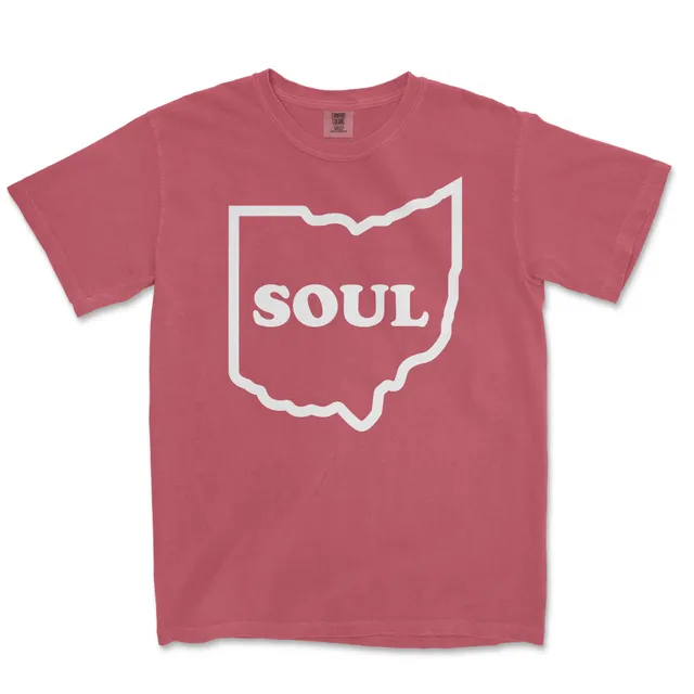 Ohio Soul T-skjorte rød bomull large