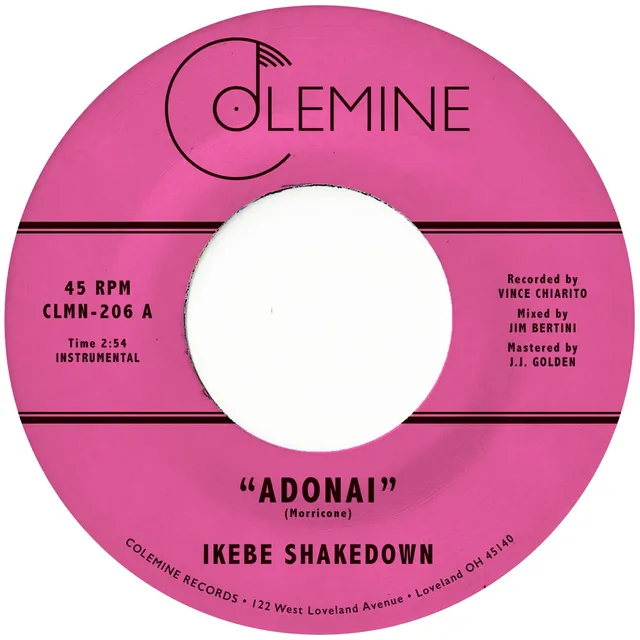 Ikebe Shakedown Adonai 7-tommer transparent blå vinyl