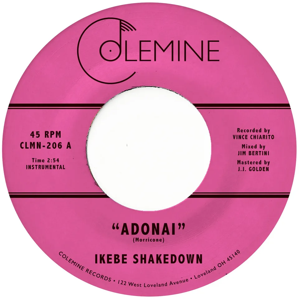 Ikebe Shakedown Adonai 7-tommer transparent blå vinyl