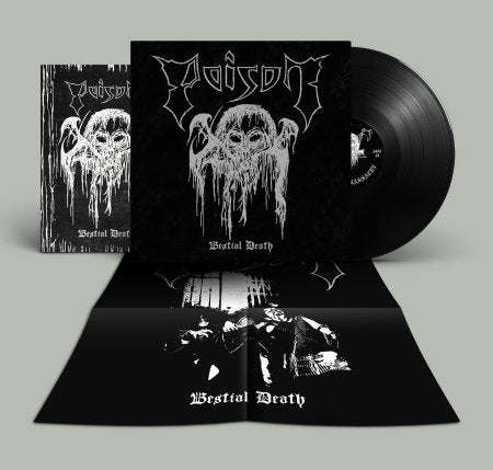 Poison Bestial Death LP vinyl svart death metal